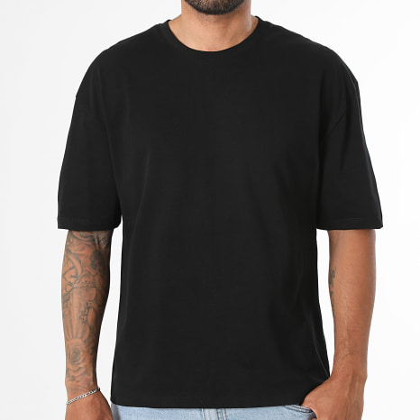LBO - Lot de 2 Tee Shirts Epais 4181 Blanc et 4234 Noir